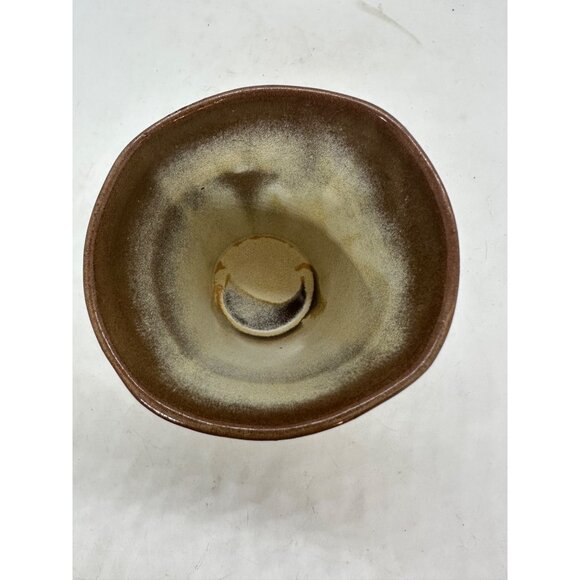 Frankoma Handcrafted Pottery Tumbler Desert Gold Brown Gradient Glazed Cup - Picture 7 of 9